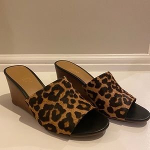 Franko Sarto Size 9 cheetah wedge